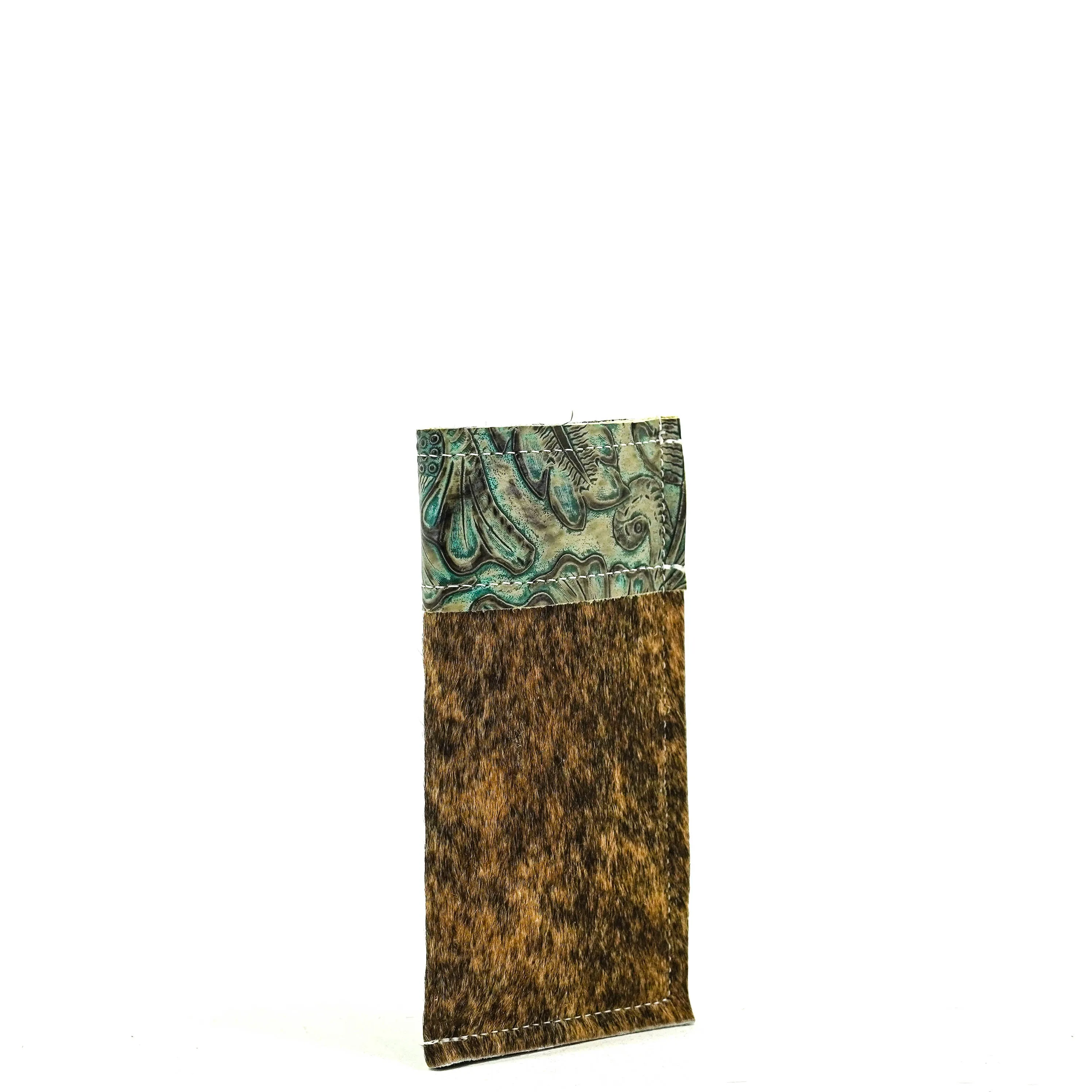Sunglass Case - Brindle w/ Turquoise Autumn