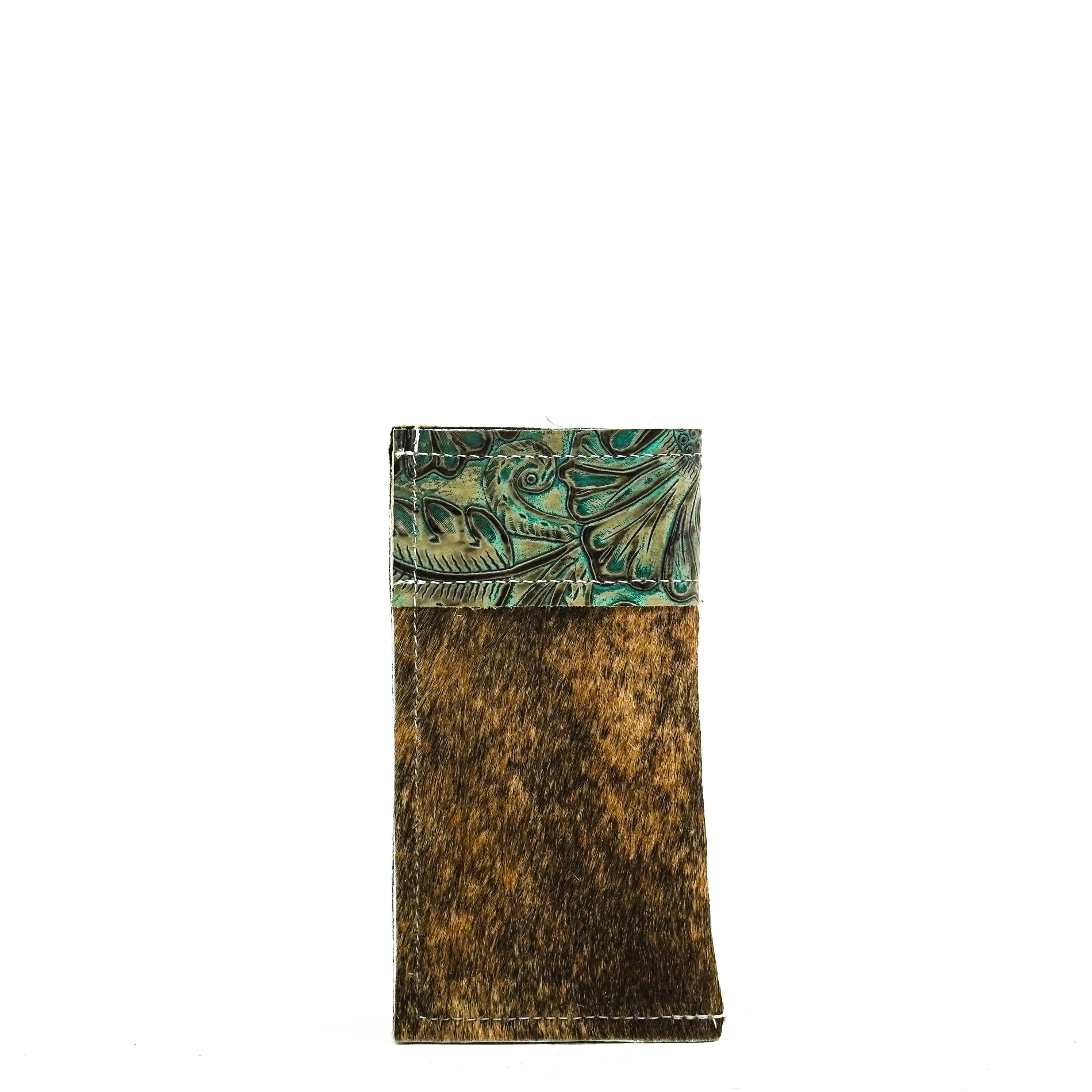 Sunglass Case - Brindle w/ Turquoise Autumn