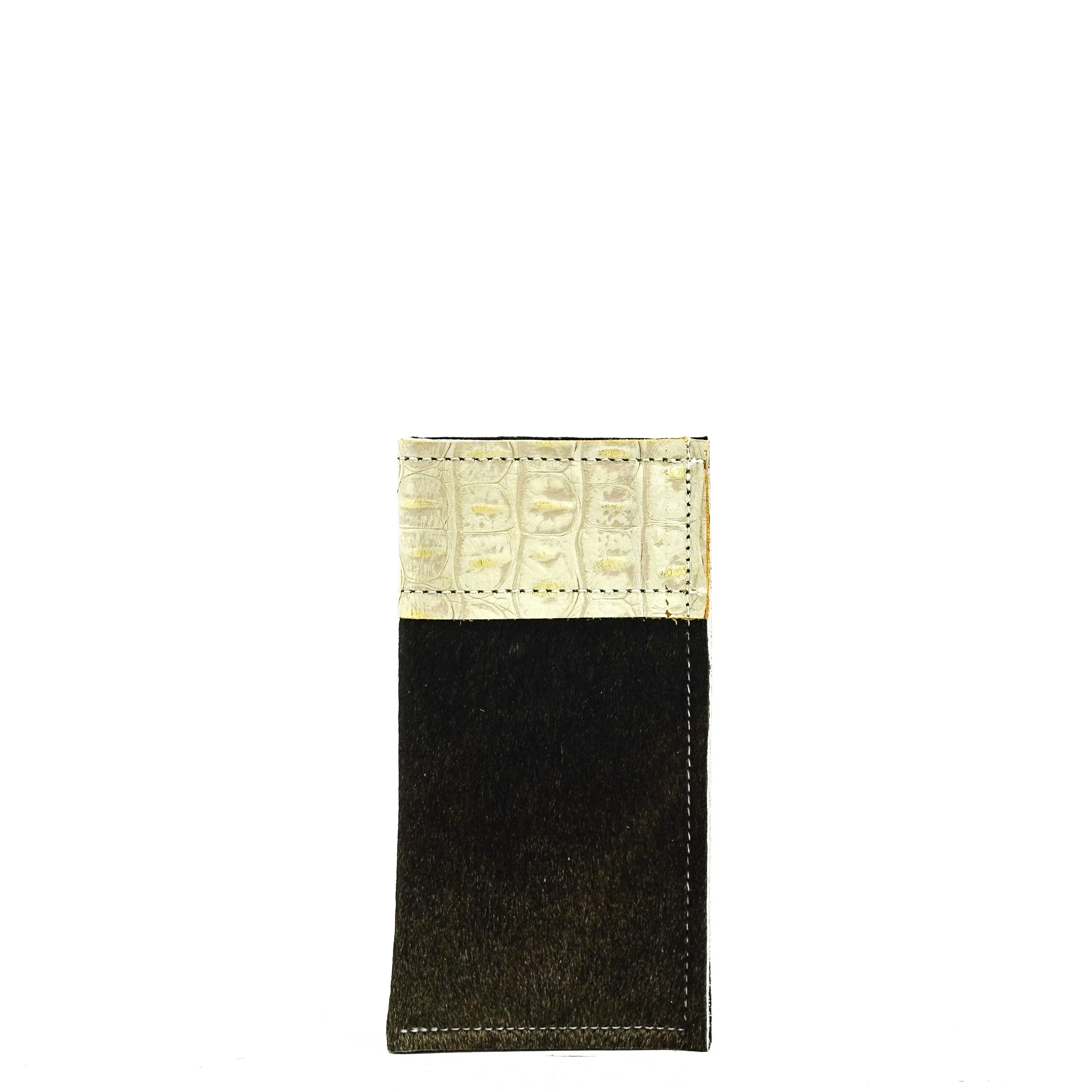 Sunglass Case - Dark Brindle w/ Bubblegum Croc