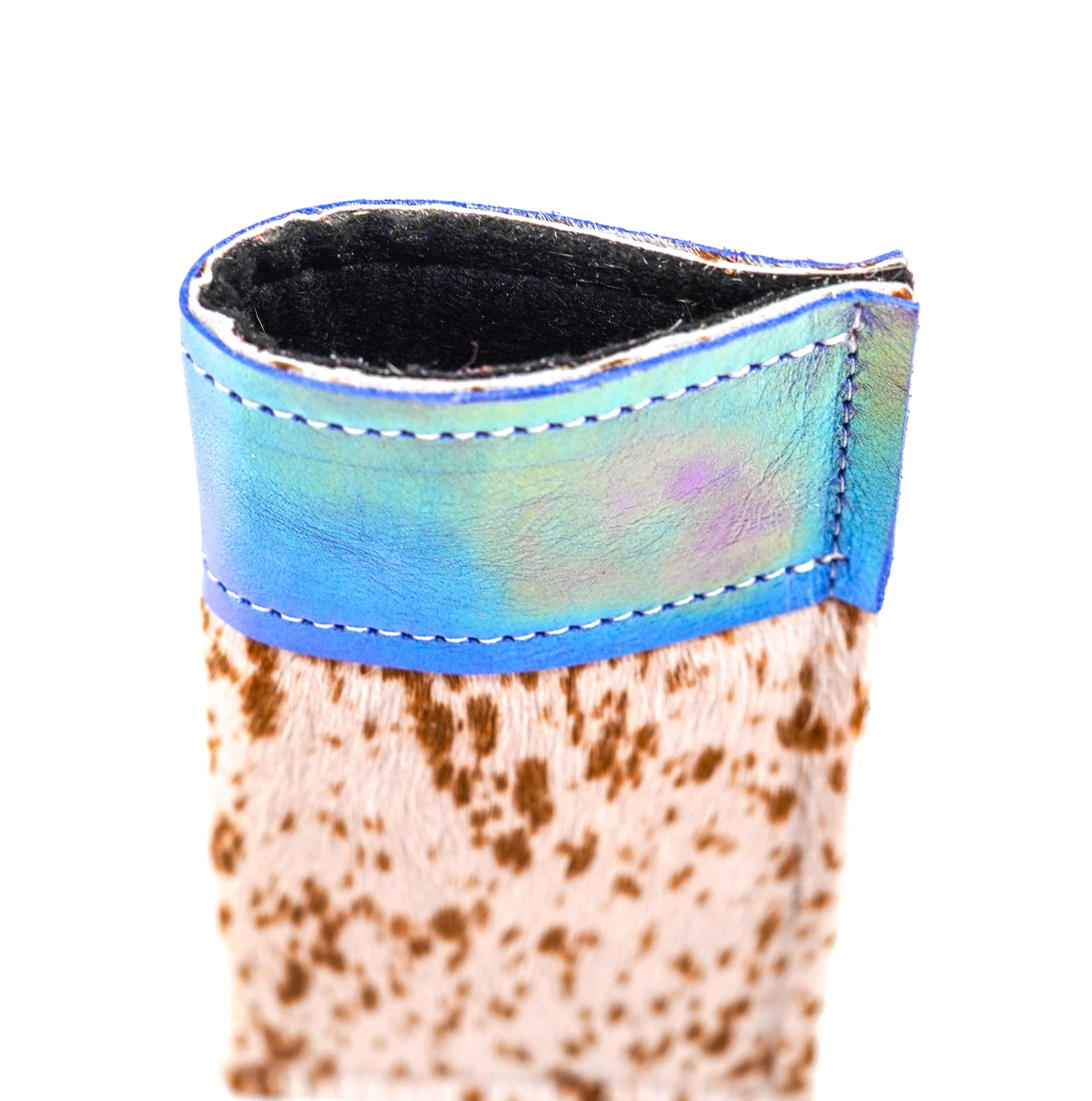 Sunglass Case - Longhorn w/ Blue Iridescent