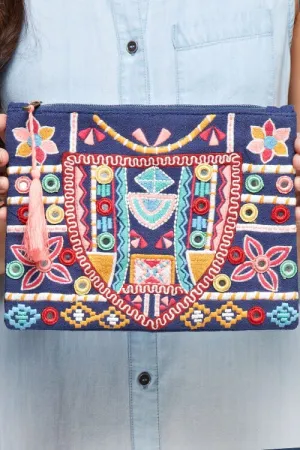 Suri Embroidered Clutch