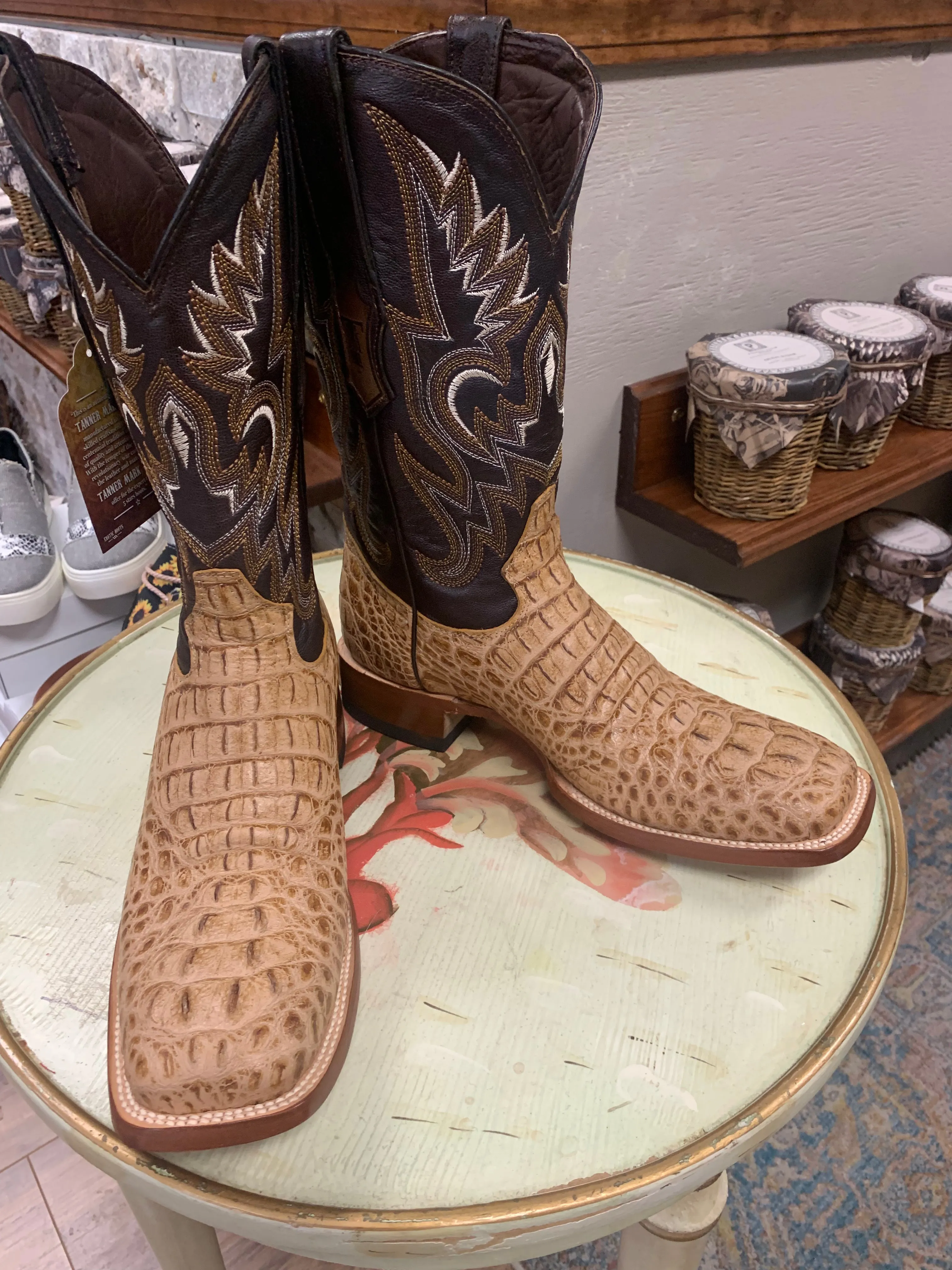 Tanner Mark Hornback Matte Square Toe