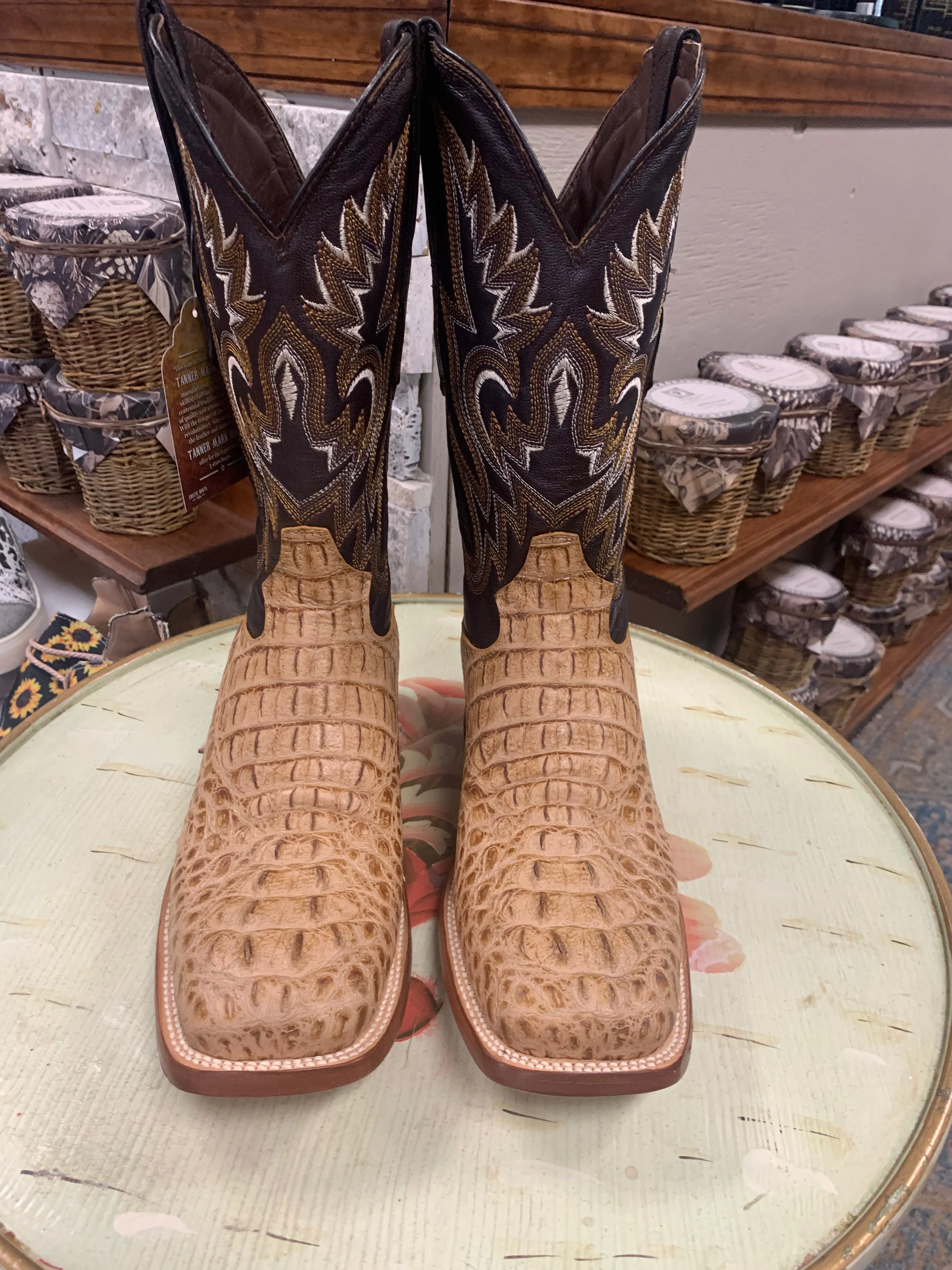 Tanner Mark Hornback Matte Square Toe