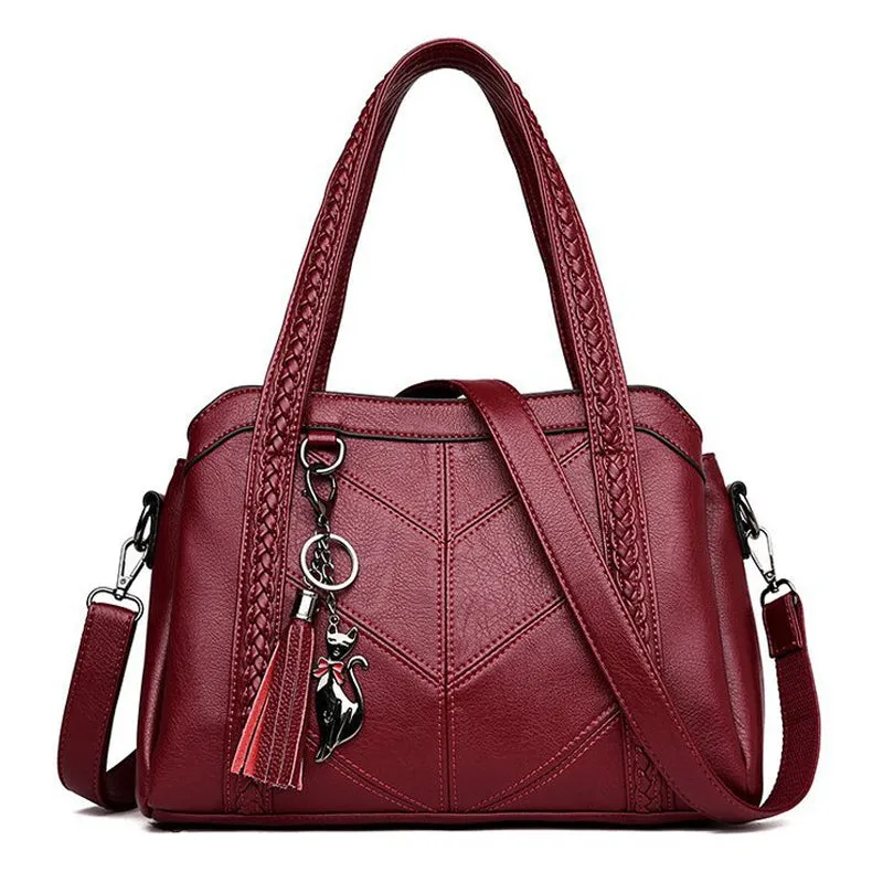 Tassel handbag shoulder bag