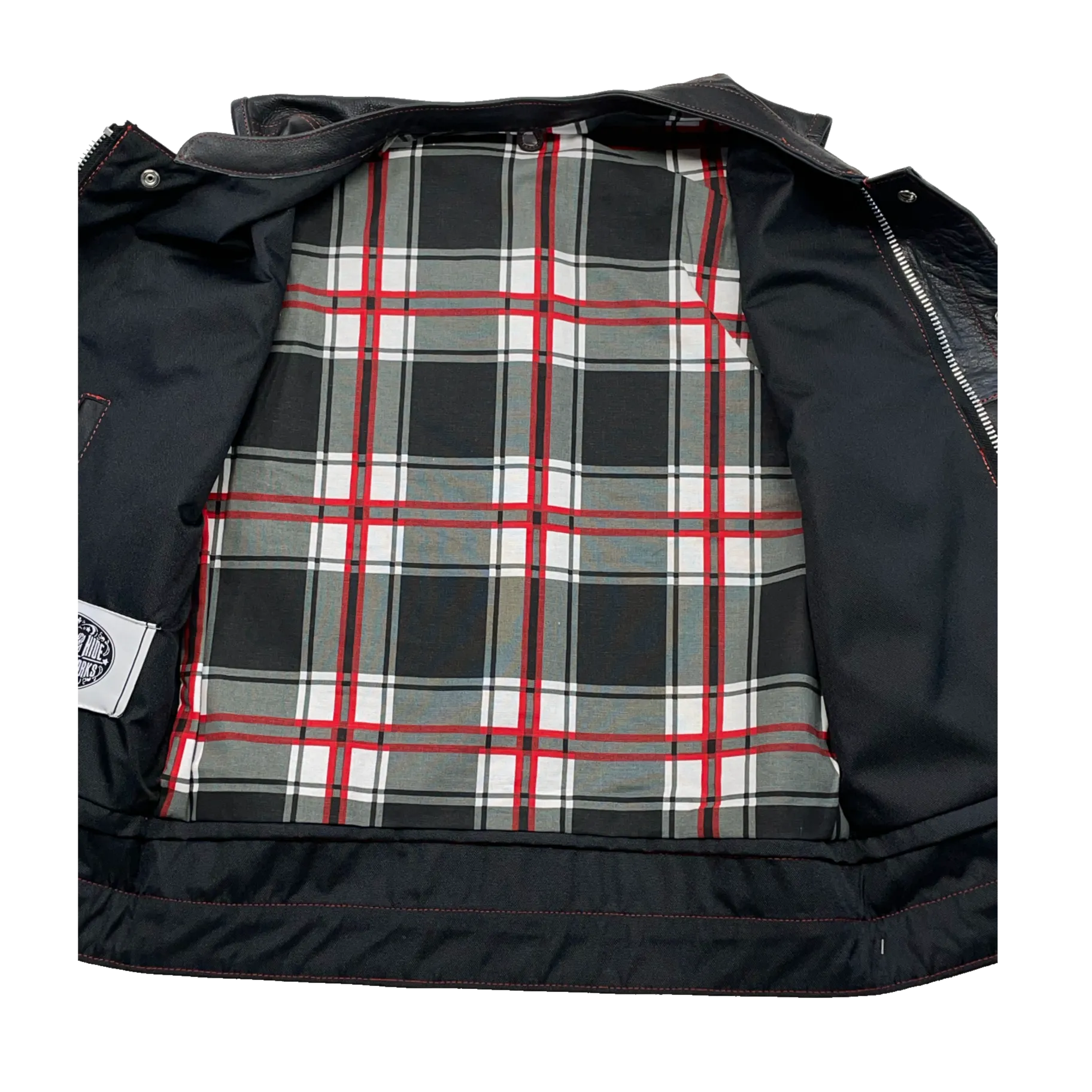 The "Jackson Red" Club Style Vest W/Red Stitch CLOSEOUT