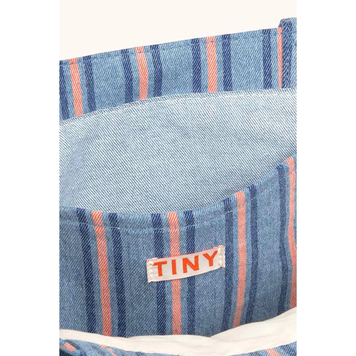 Tiny Cottons - Stripes denim tote bag