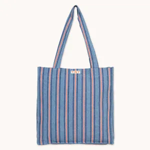 Tiny Cottons - Stripes denim tote bag