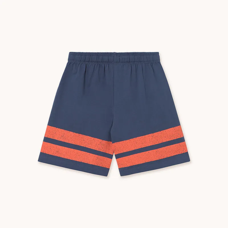 Tiny Cottons - Stripes logo shorts - navy