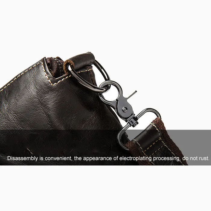 Top Grain Leather Briefcase, Mens Business Leather Briefcase, Men’s Casual Messenger Bag