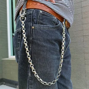 Tribal Gothic Sterling Silver Biker Wallet Chain