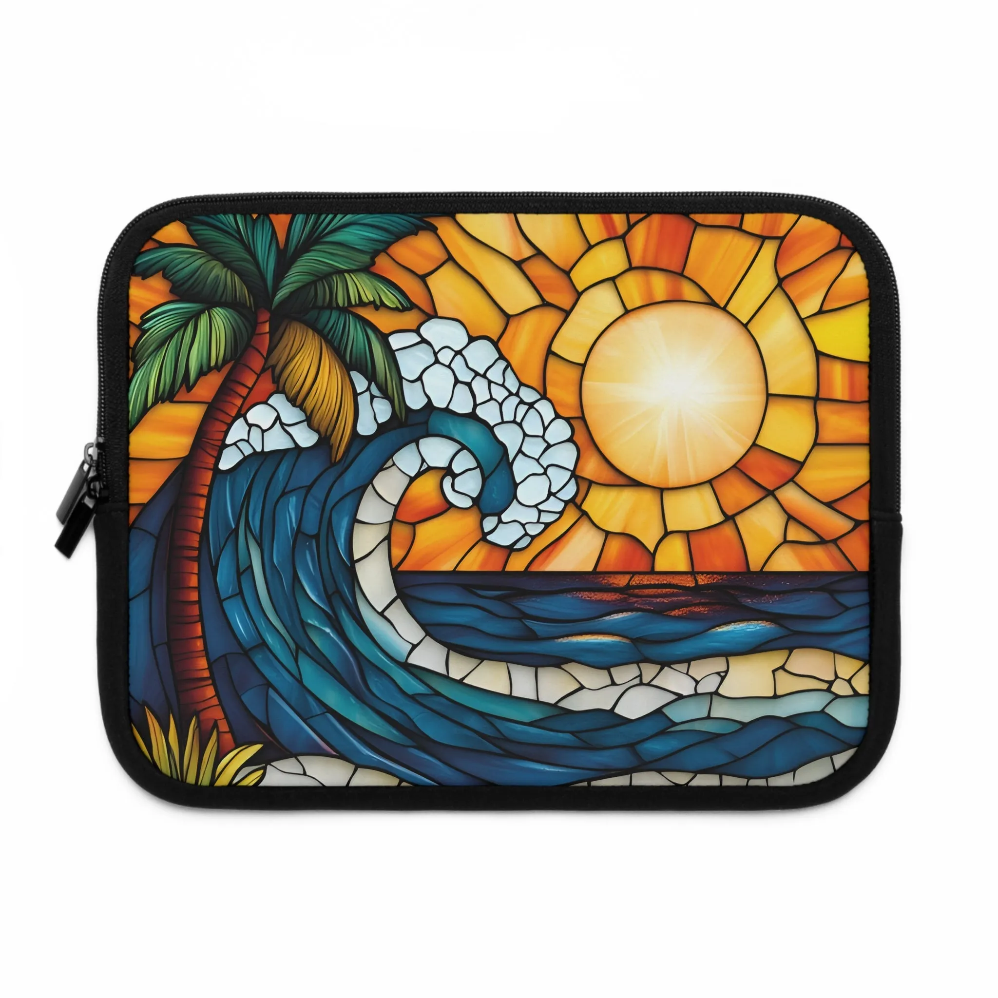 Tropical Sunset in Mosaic Laptop Sleeve