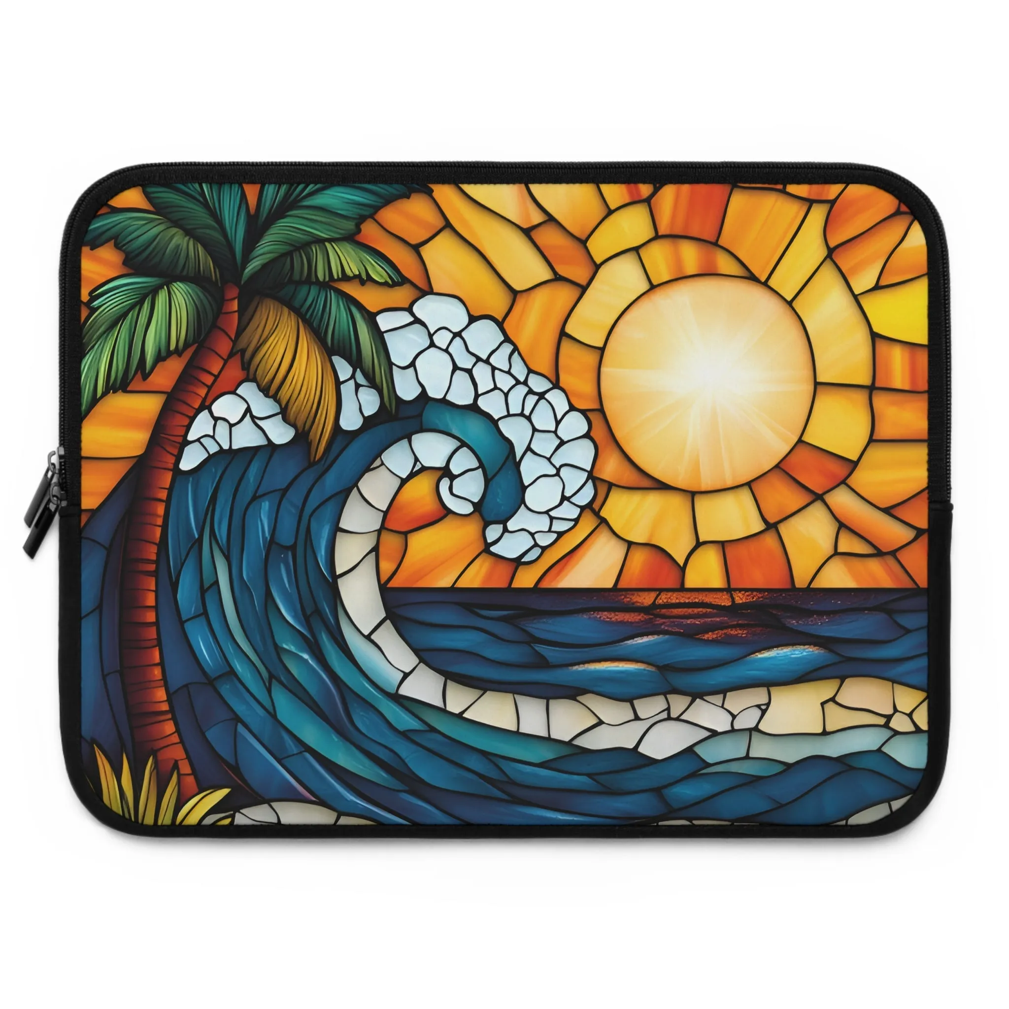 Tropical Sunset in Mosaic Laptop Sleeve