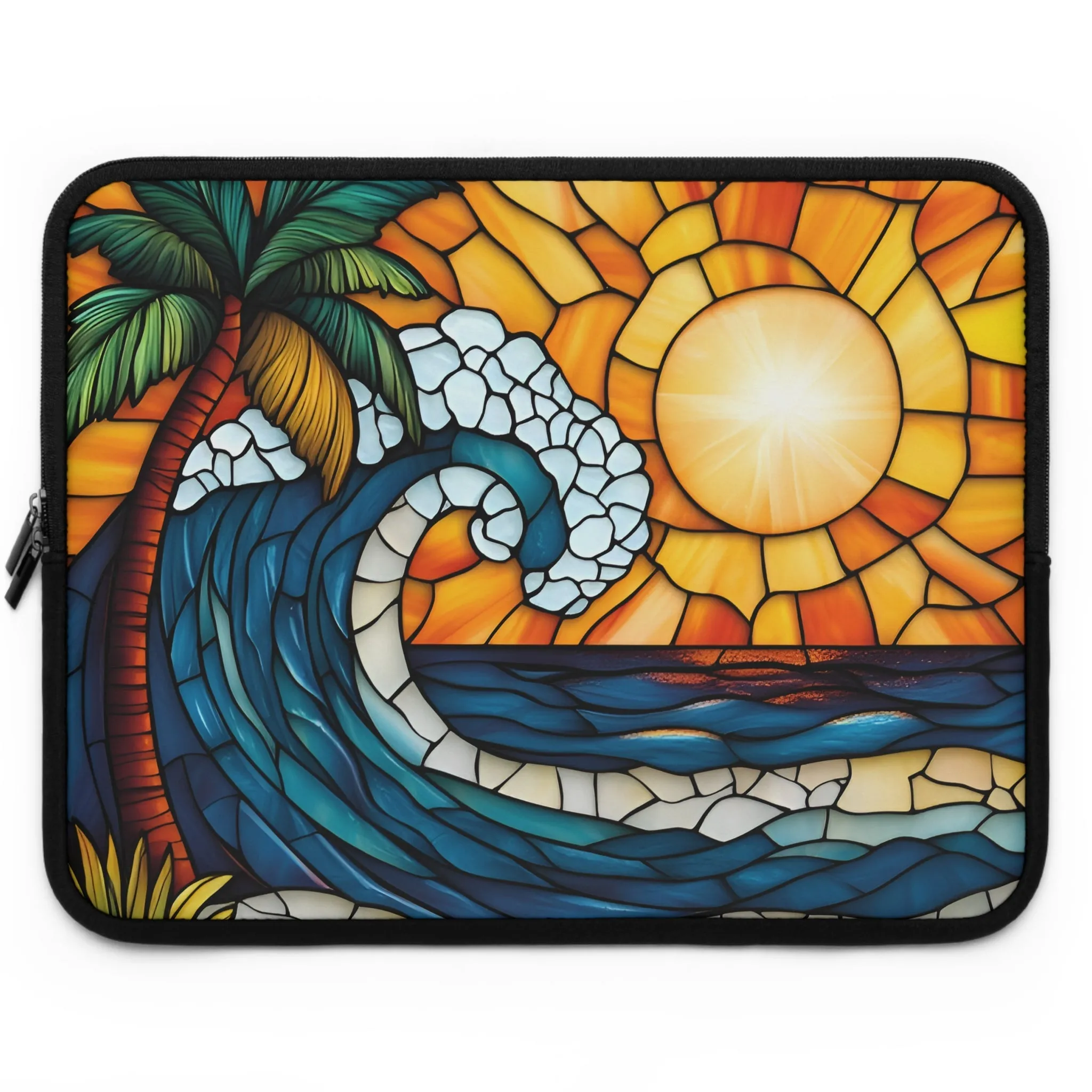 Tropical Sunset in Mosaic Laptop Sleeve