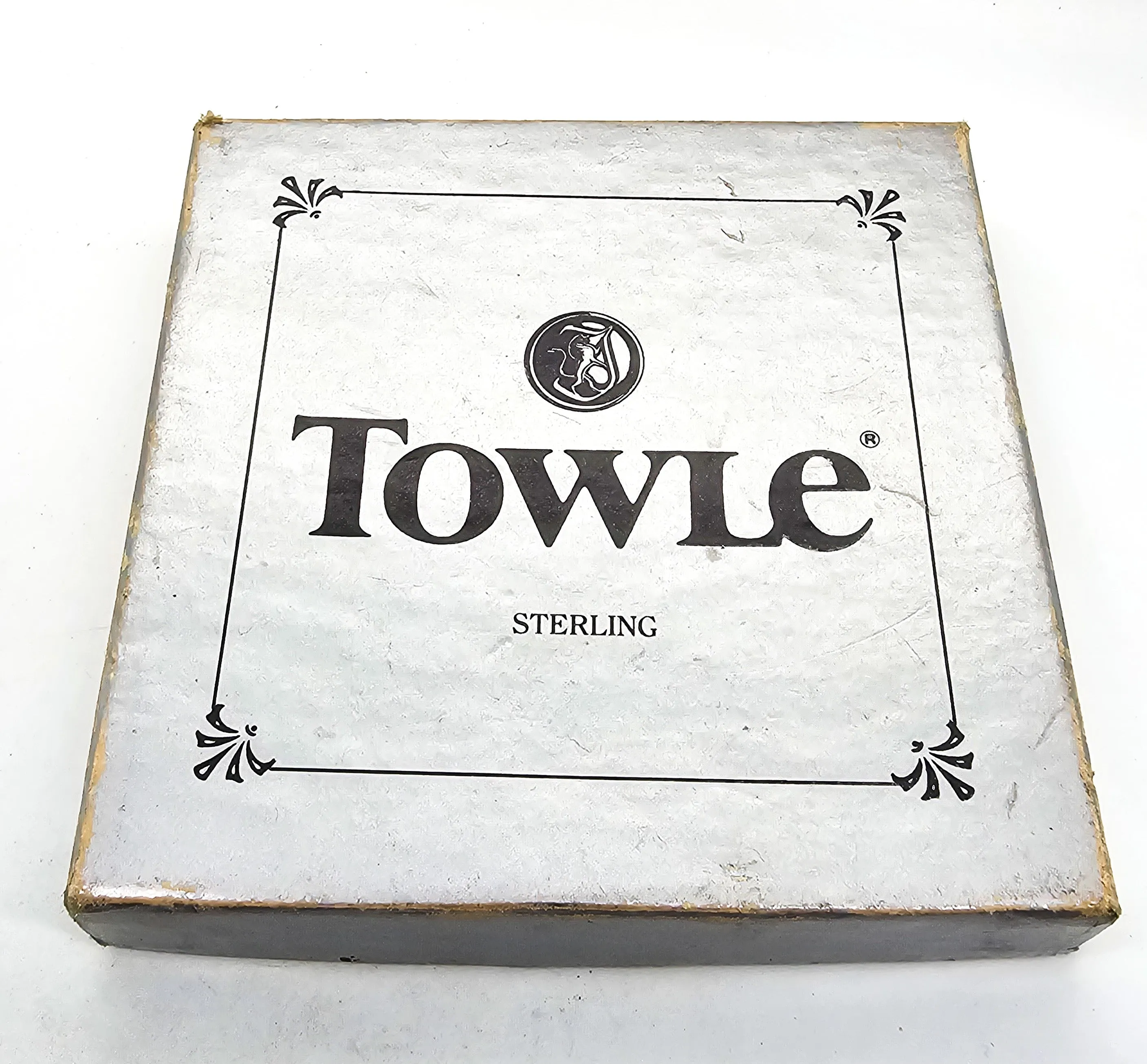 Trowle Vintage Sterling Silver Handheld Mirror original box and bag