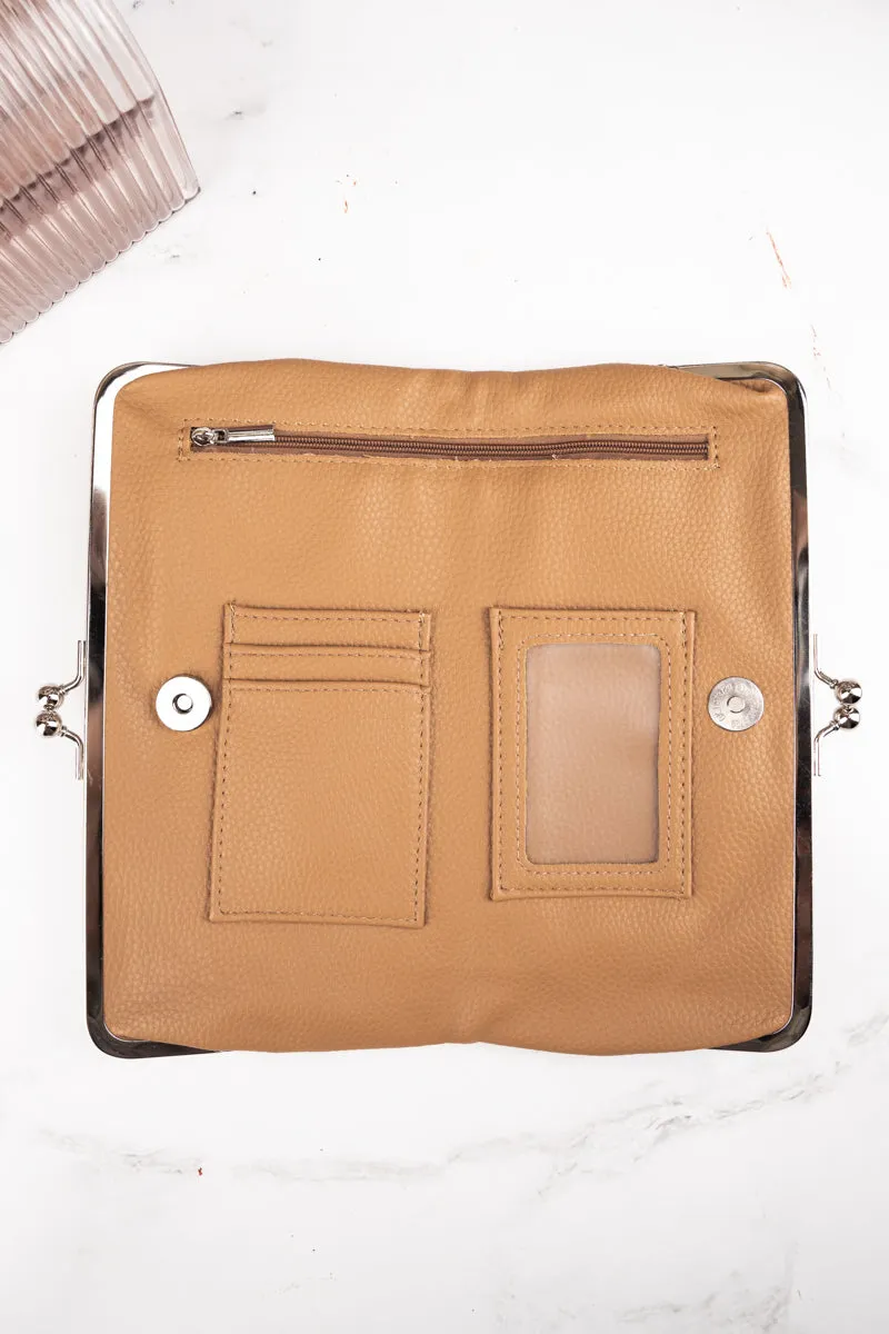 Twice as Nice Clutch Wallet in Light Brown