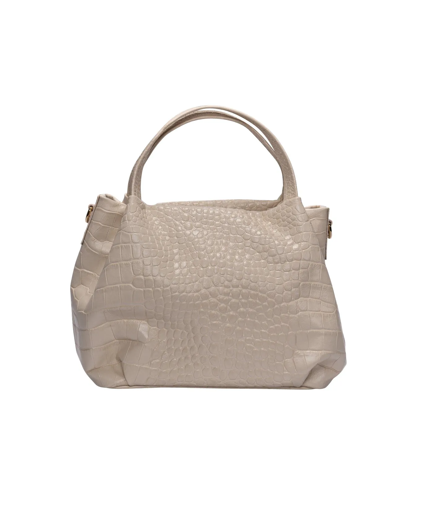 Uffizi bag mock croc leather Off-white