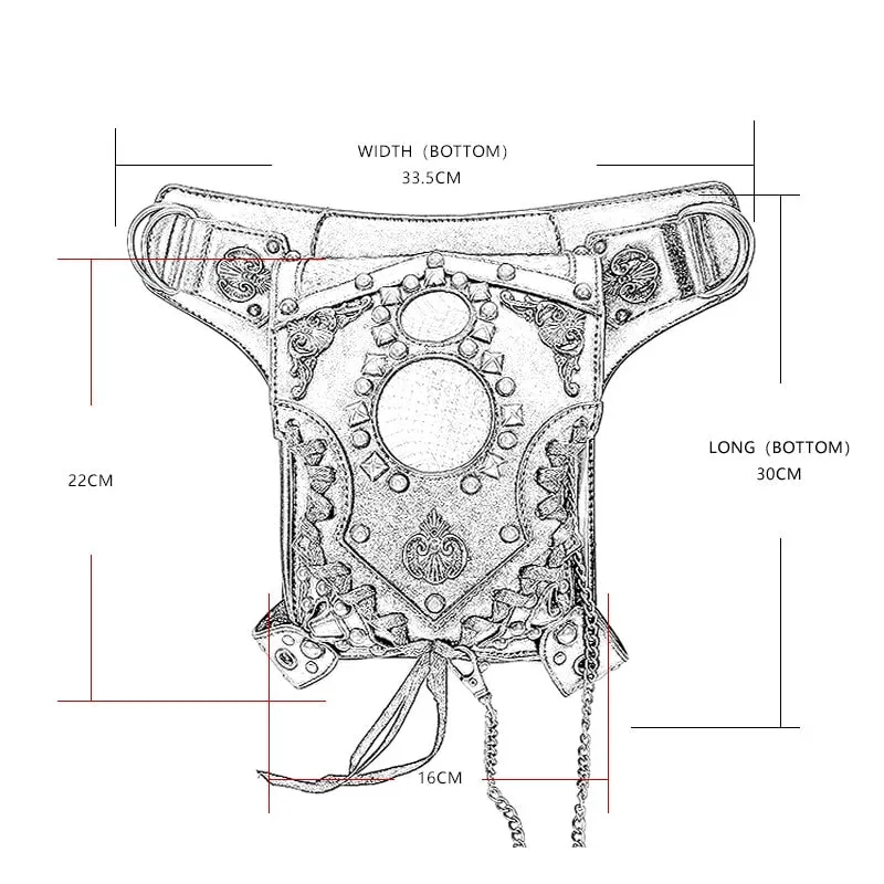 Unisex Steampunk Bag Steam Punk Retro Rock Gothic Bag