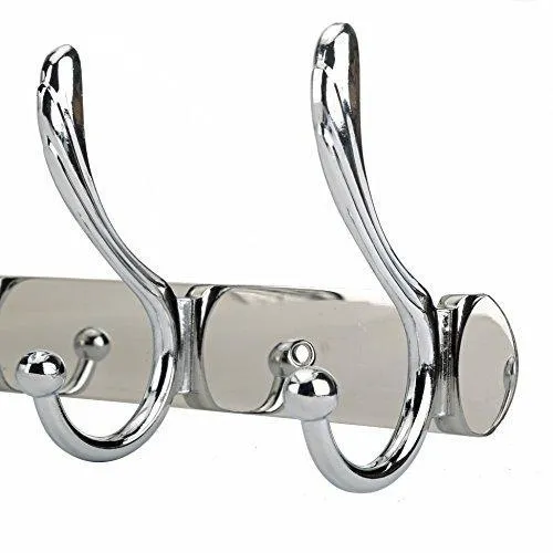 Urorbit Classic Coat Hook Aluminium Alloy Coat and Hat Hooks Robe Bath Kitchen Towel Utensil Utility Hook Garment Rack Hanger Rail Holder, Wall Mount,