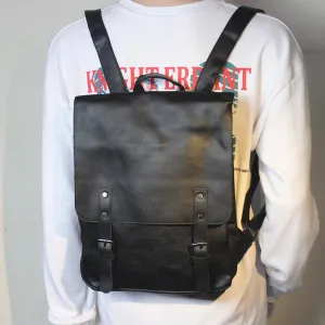 Vintage Faux Leather Backpack