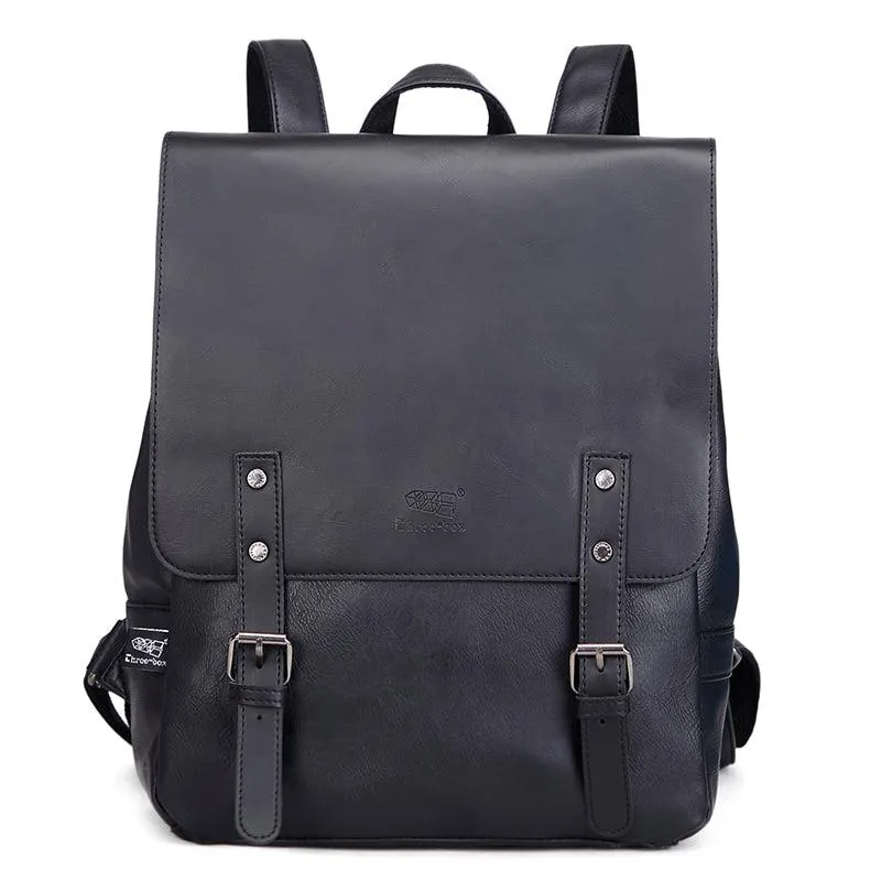 Vintage Faux Leather Backpack