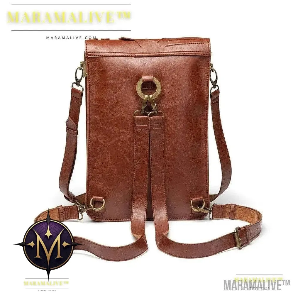 Vintage Gothic Steampunk Gear Vegan-Friendly Shoulder Bag Backpack