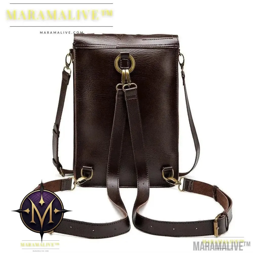 Vintage Gothic Steampunk Gear Vegan-Friendly Shoulder Bag Backpack