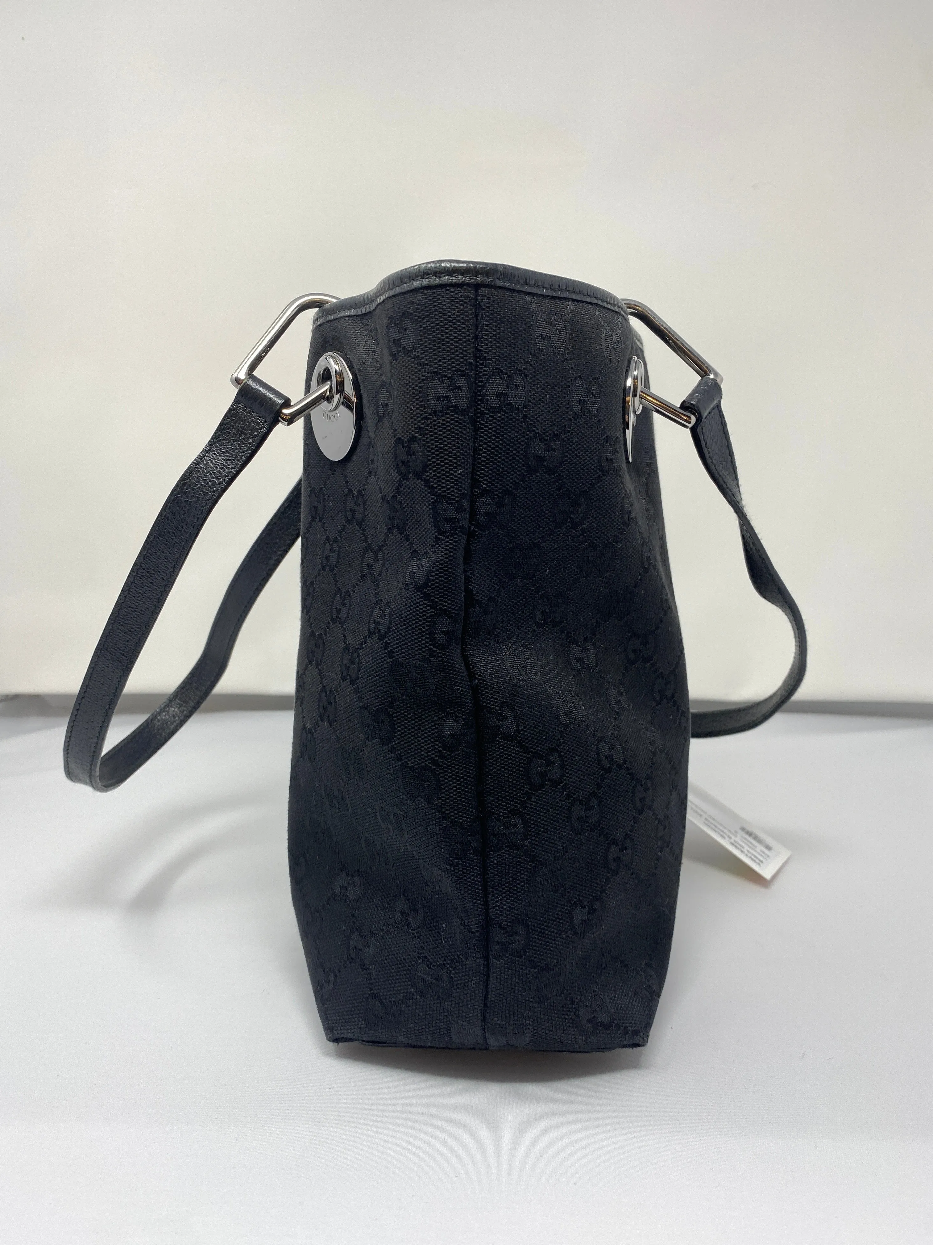 VINTAGE: Gucci Black GG Supreme ECLIPSE Two Strap Bucket Bag