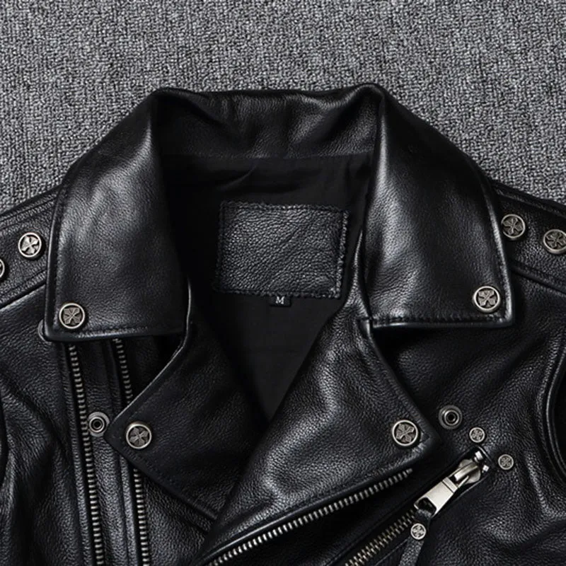 Vintage Layered Motorcycle Vest