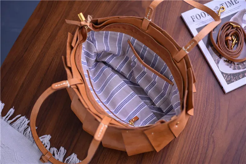 Vintage Luxe Weave Tote