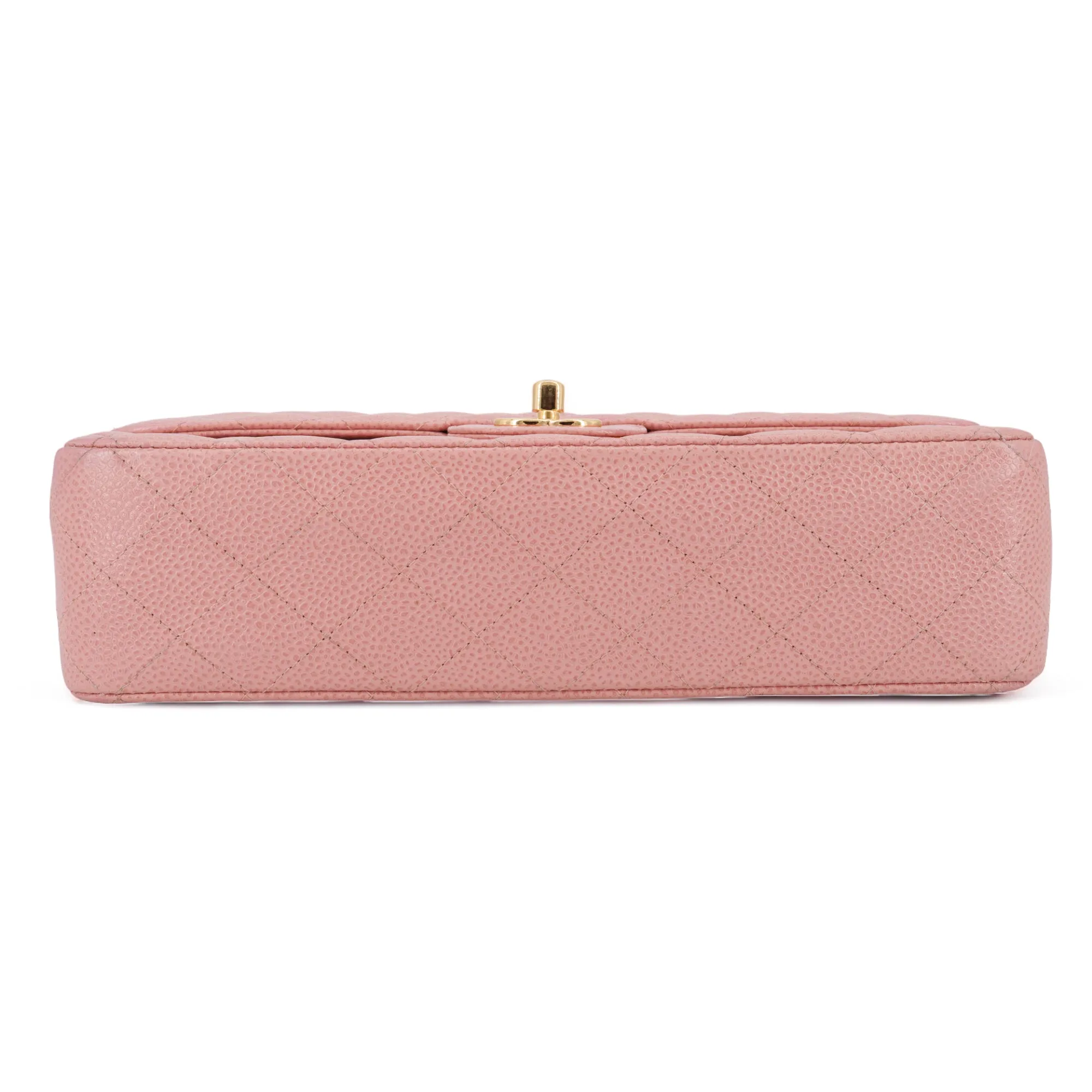 Vintage Pink Caviar Medium Classic Double Flap Bag 8 Series