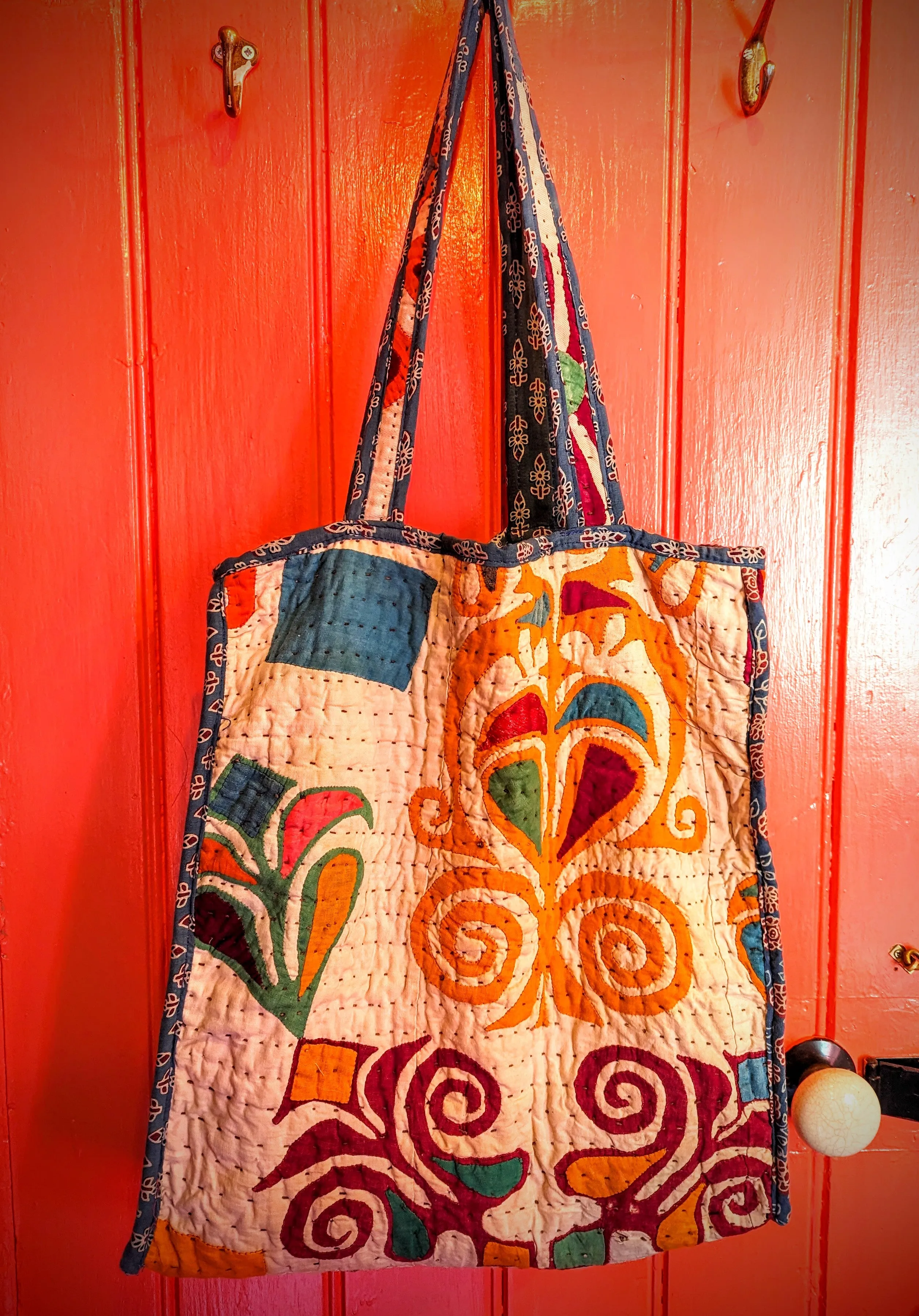 Vintage upcycled kantha bags