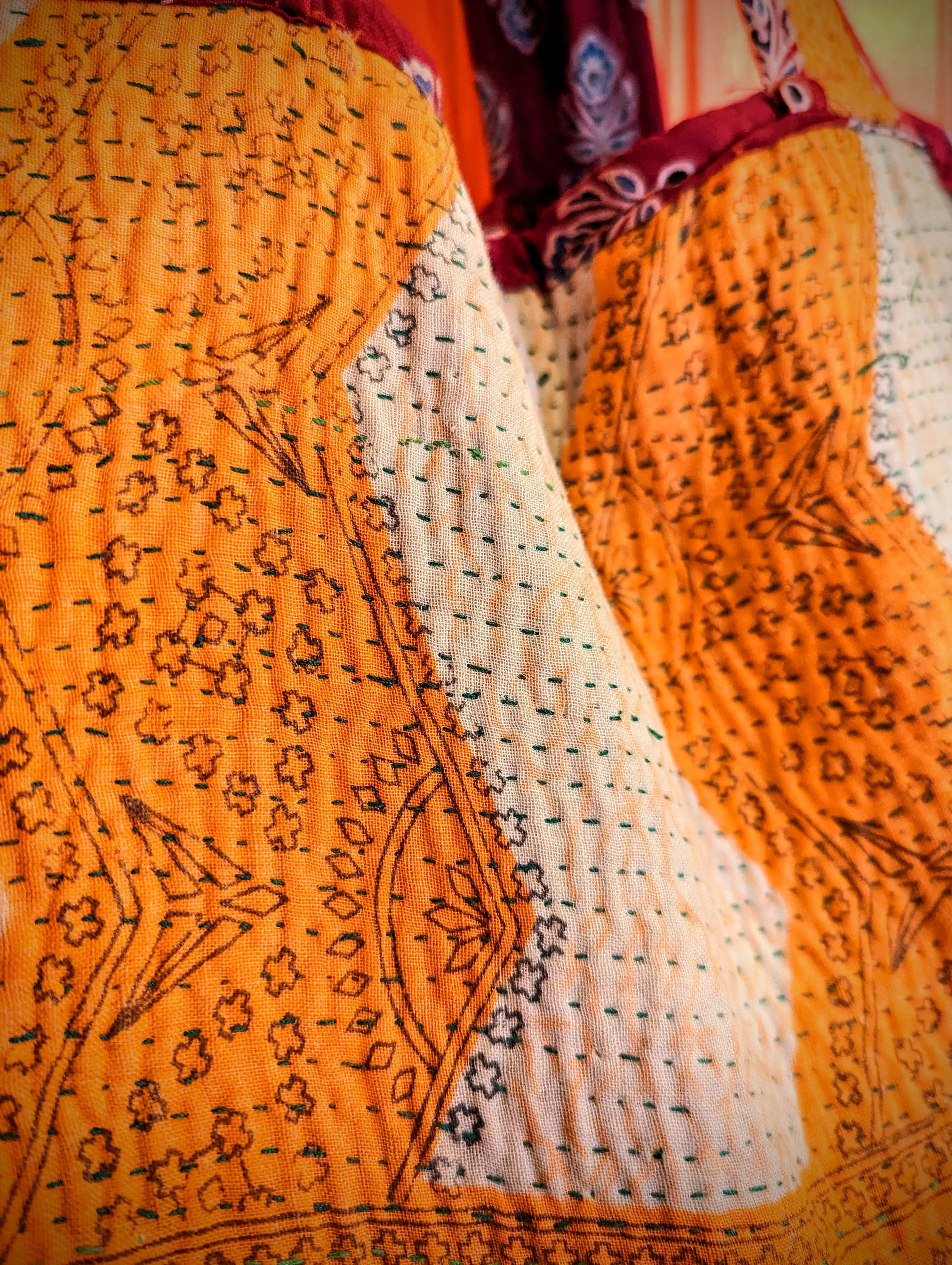 Vintage upcycled kantha bags