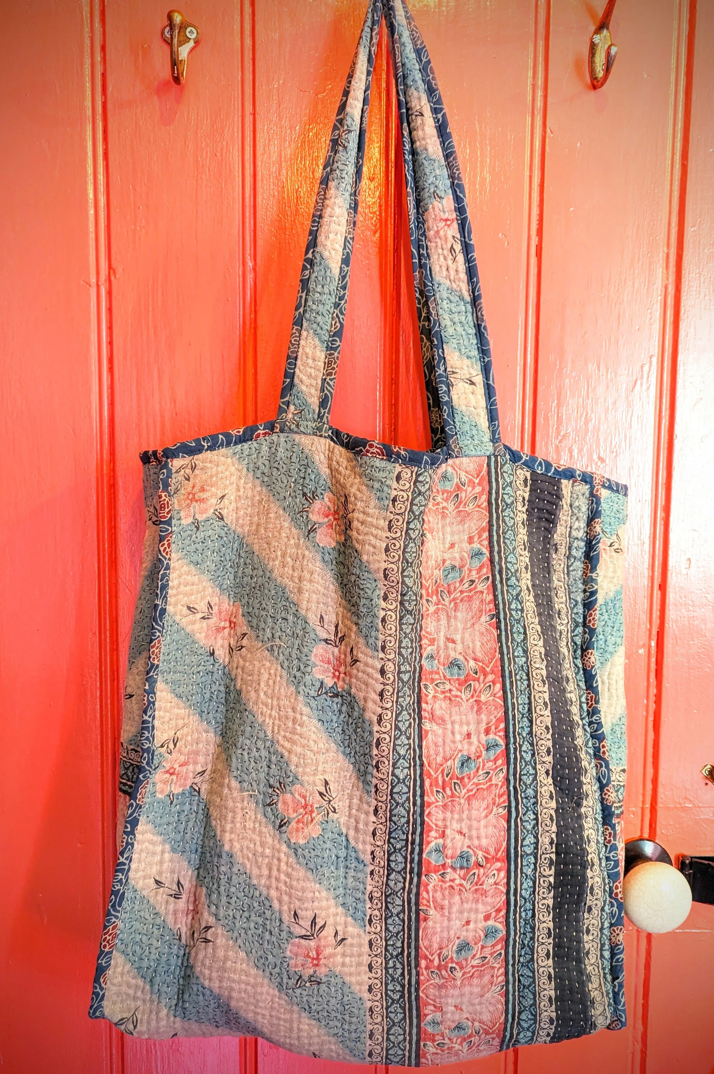 Vintage upcycled kantha bags