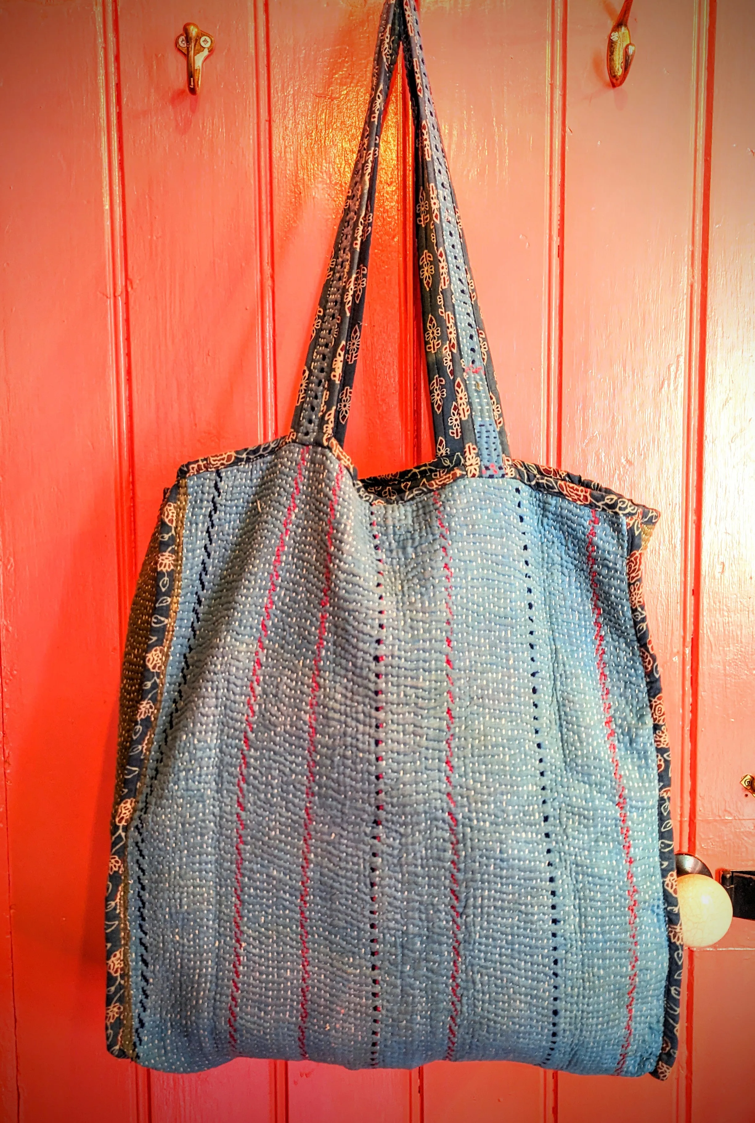 Vintage upcycled kantha bags