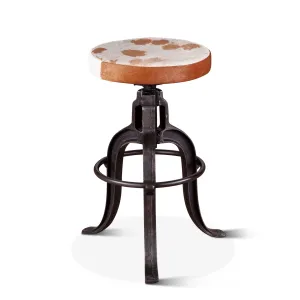 Wellington Adjusting Stool Cowhide