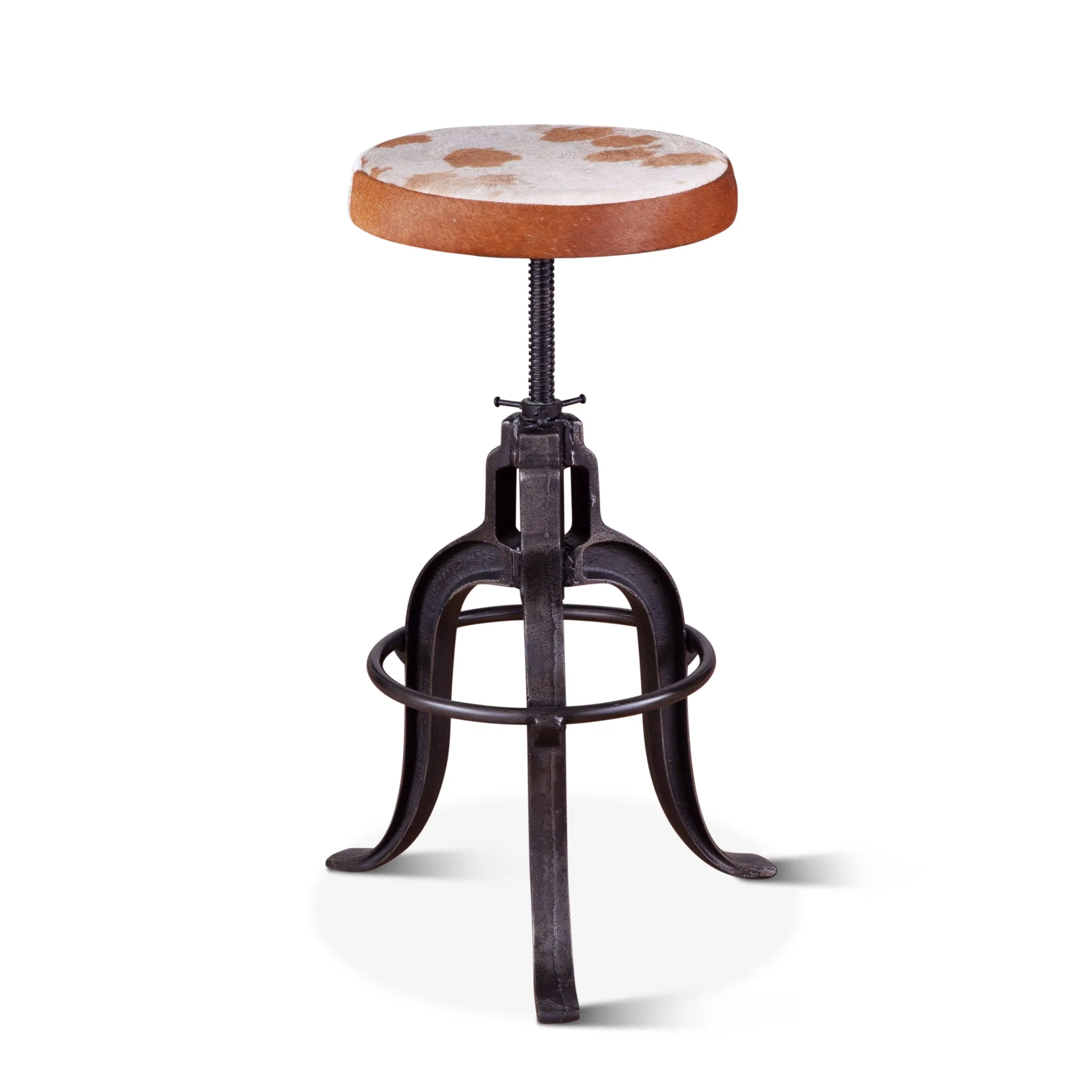 Wellington Adjusting Stool Cowhide