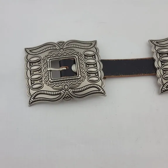 Western Rectangle Concho Belt