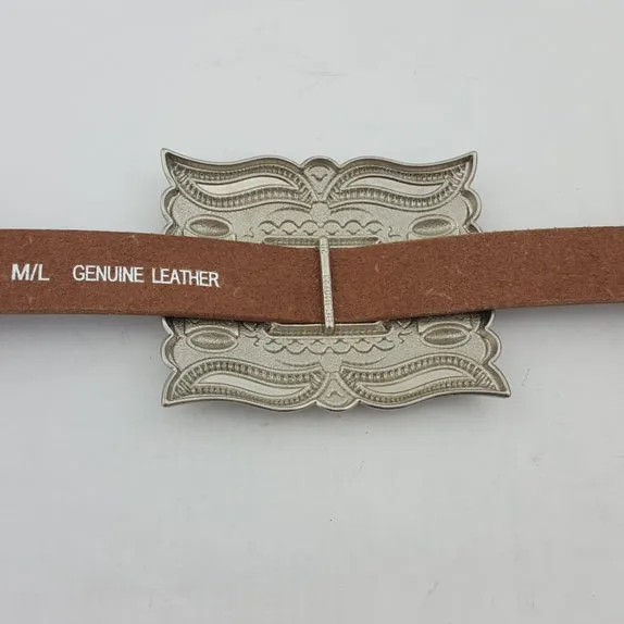 Western Rectangle Concho Belt