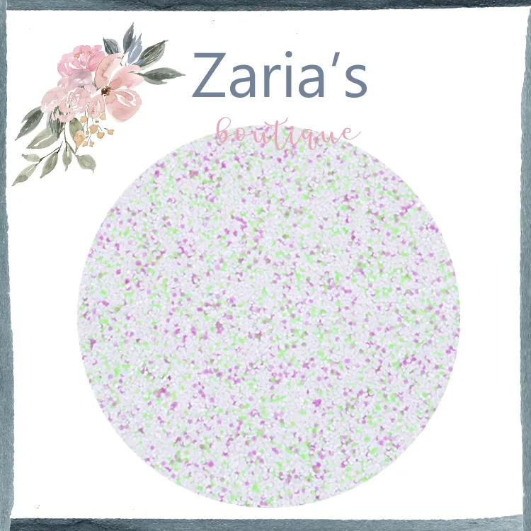 White Sprinkle ~ Chunky Glitter Faux Leather Fabric Sheets