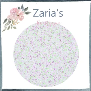 White Sprinkle ~ Chunky Glitter Faux Leather Fabric Sheets