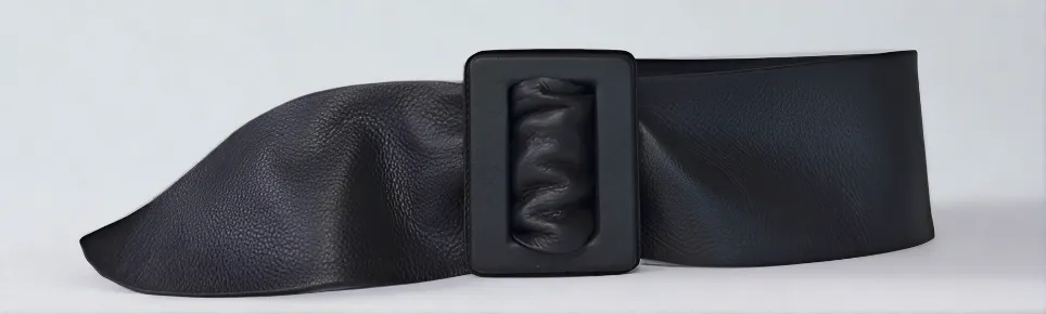 Wide Ribbon Belt
