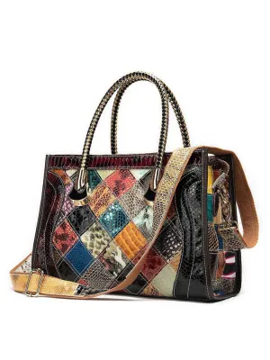 Women Bag Designer Vintage First Layer Cow Leather Bag Fashion Totes Lady Shoulder Bags