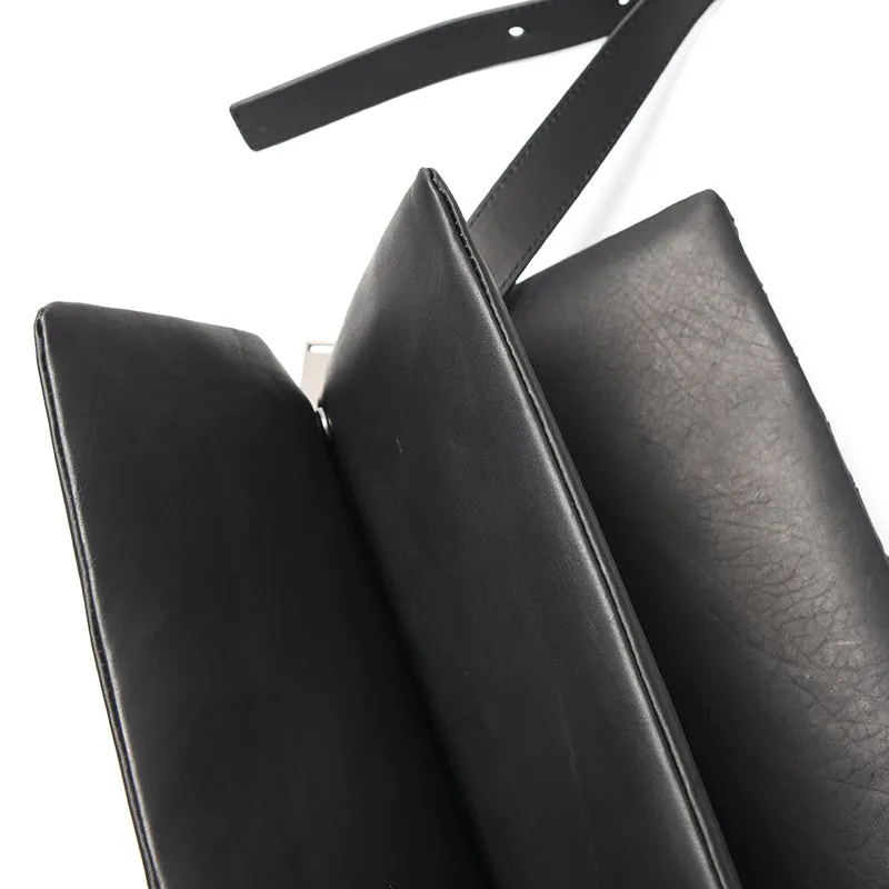 Woven Leather Crossbody Belt Bag
