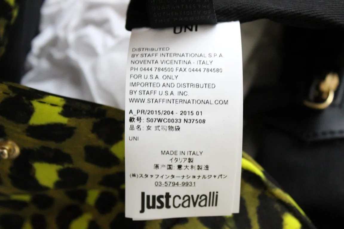 Yellow Black Leopard Hand Shopping Tote Bag