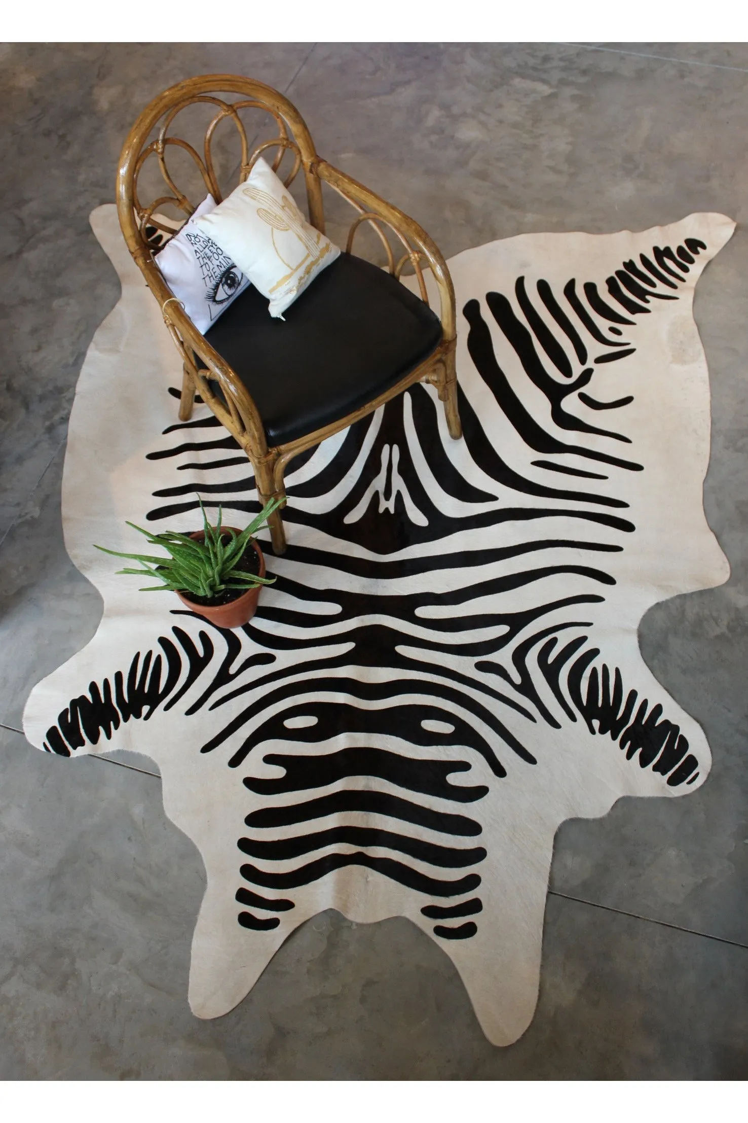 ZEBRA COWHIDE RUG